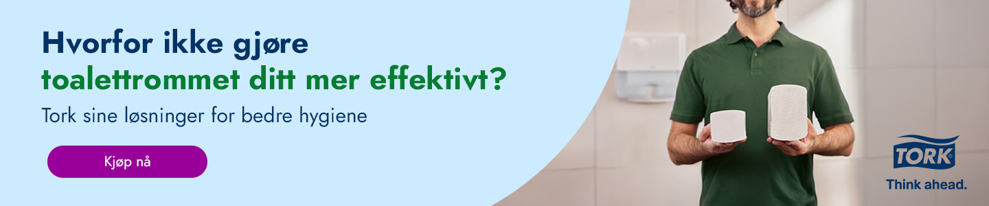 Salgsbanner for TORK 'Think ahead'